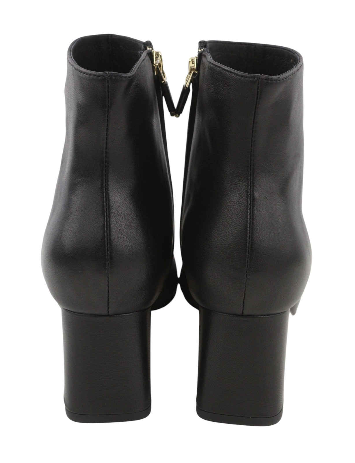 LOLA CRUZ Lorey Women Boots EU41 Black Leather Square Toe Ankle Heels Zipper