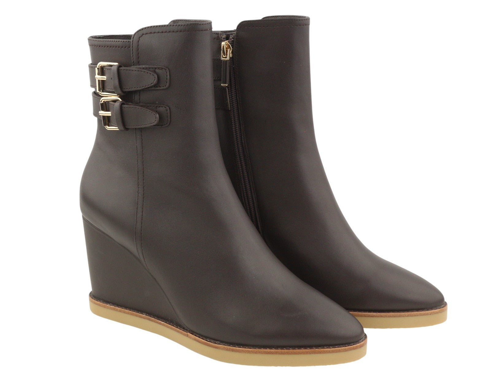 LOLA CRUZ Dana II Women Boots EU40 Brown Leather Platform Heel Pointed Toe