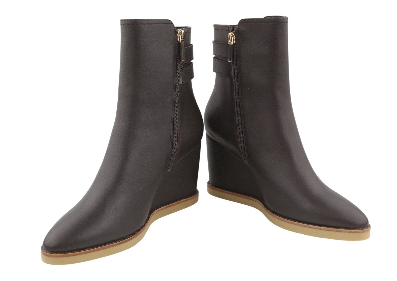 LOLA CRUZ Dana II Women Boots EU40 Brown Leather Platform Heel Pointed Toe