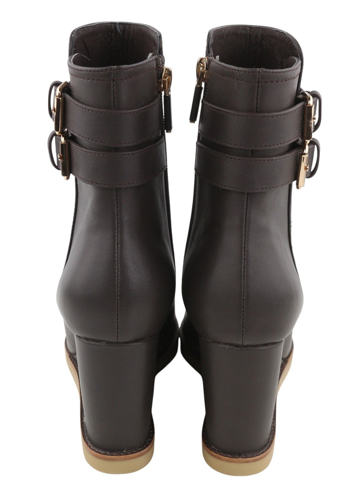 LOLA CRUZ Dana II Women Boots EU40 Brown Leather Platform Heel Pointed Toe