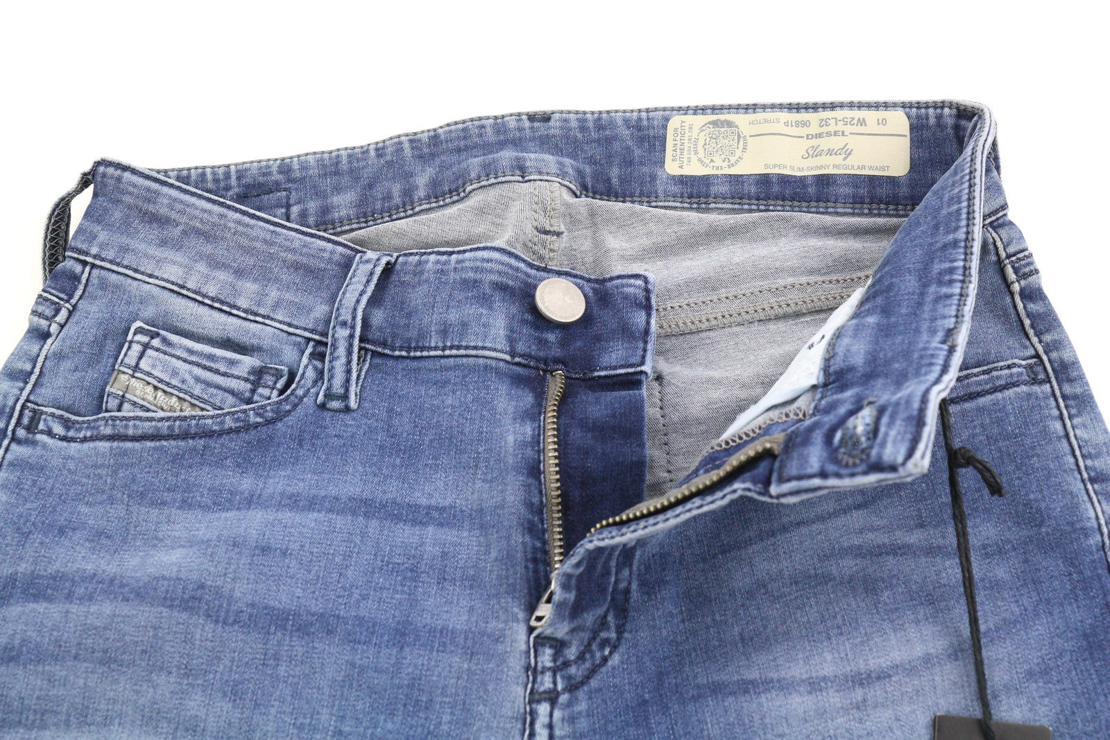 DIESEL Slandy 0681P Women's Jeans W25/L32 Skinny Super Slim Stretch RRP155