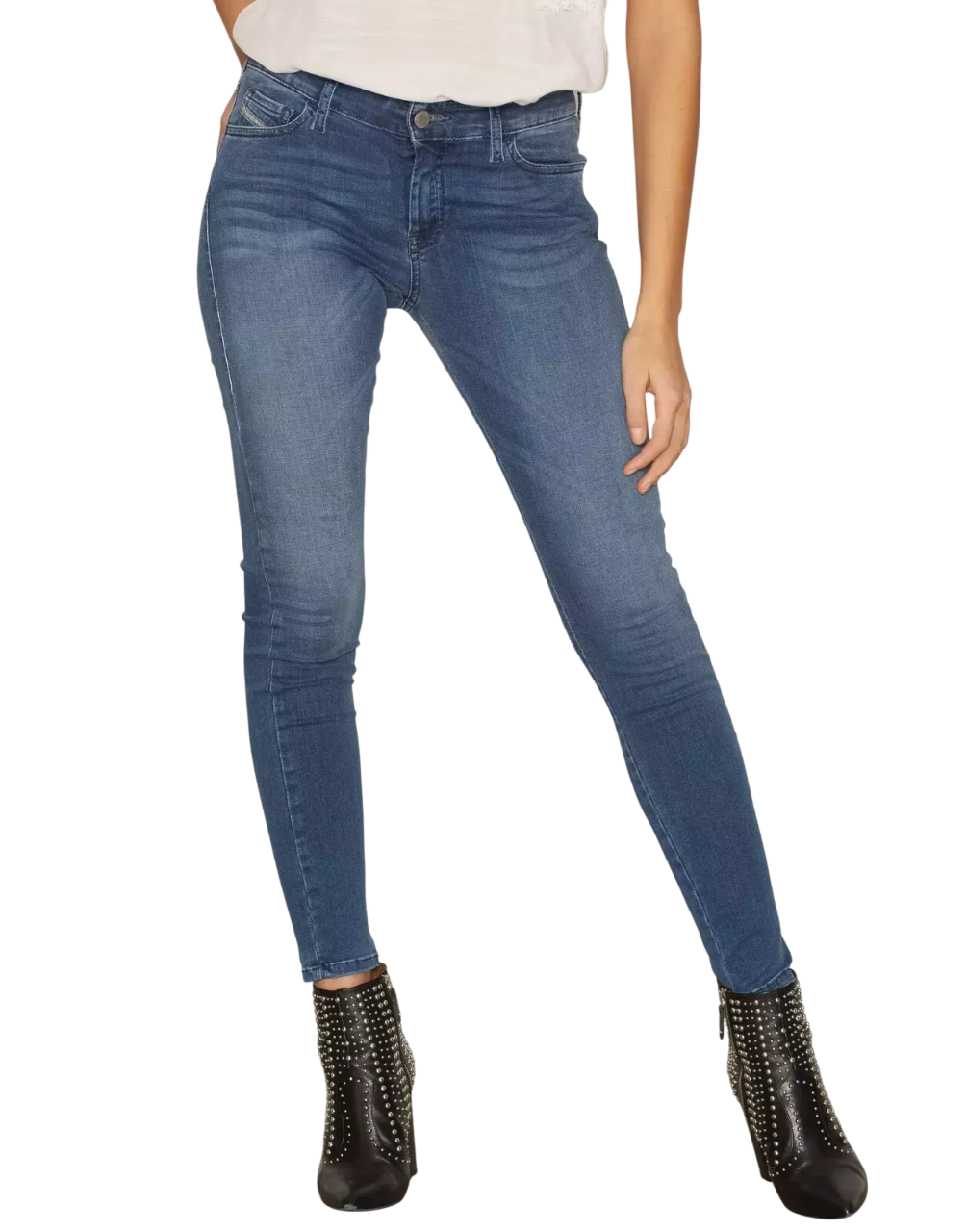 DIESEL Slandy 0681P Women's Jeans W26/L30 Skinny Super Slim Stretch RRP155