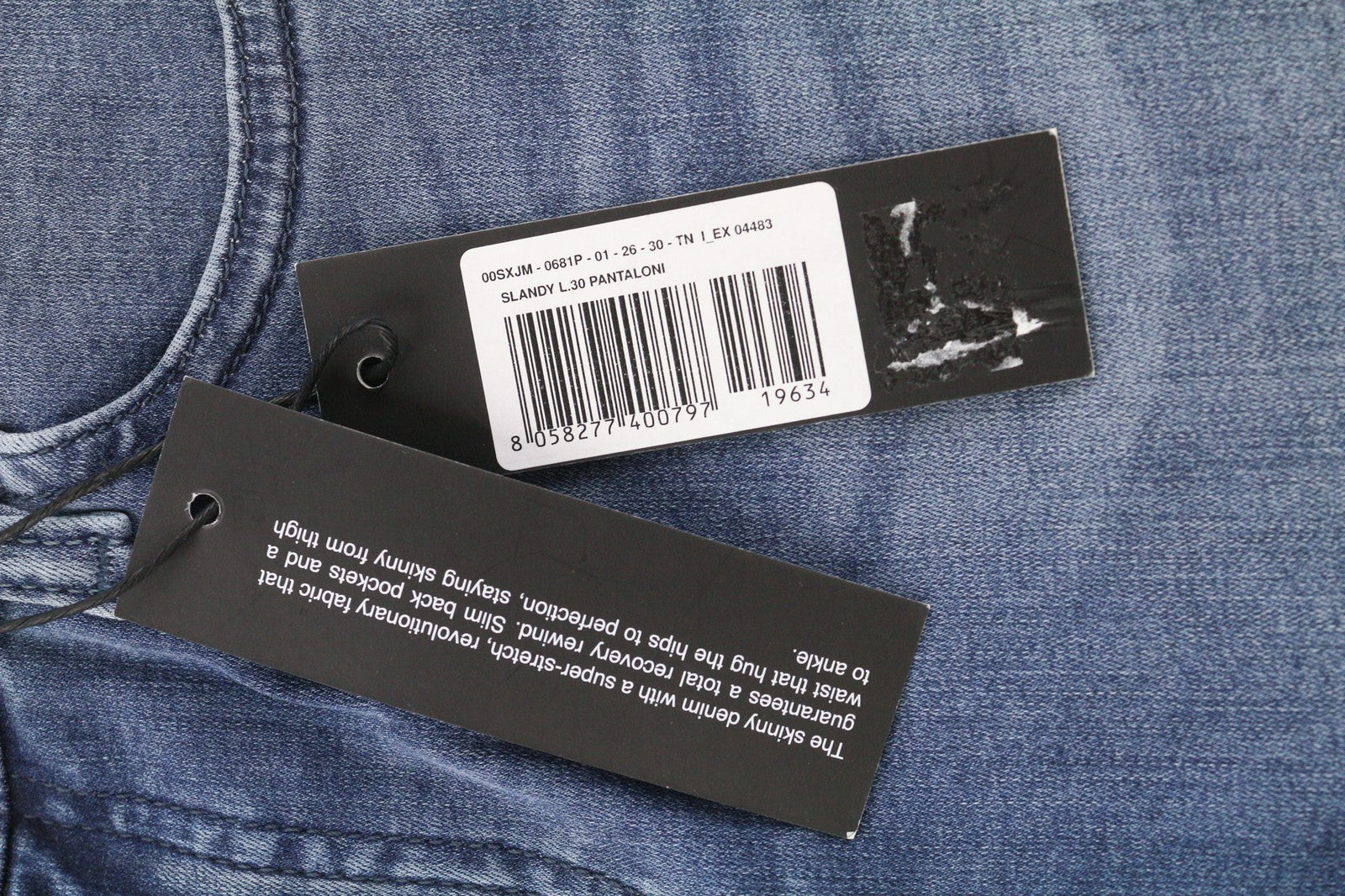 DIESEL Slandy 0681P Women's Jeans W26/L30 Skinny Super Slim Stretch RRP155