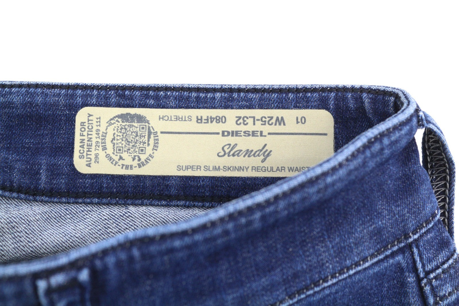 DIESEL Slandy 084FR Women's Jeans W25/L32 Super Slim Skinny Stretch Regular