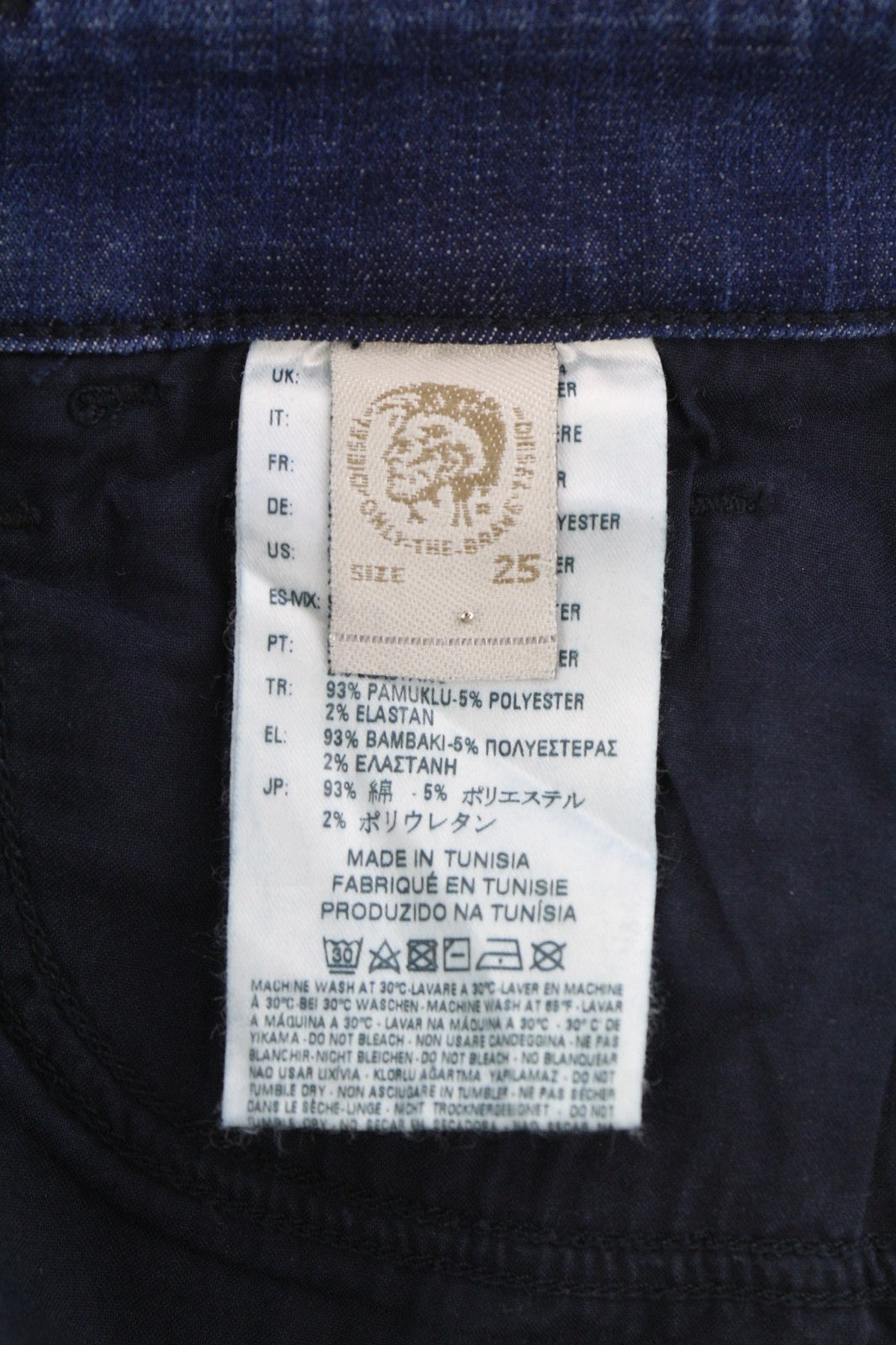 DIESEL Slandy 084FR Women's Jeans W25/L32 Super Slim Skinny Stretch Regular