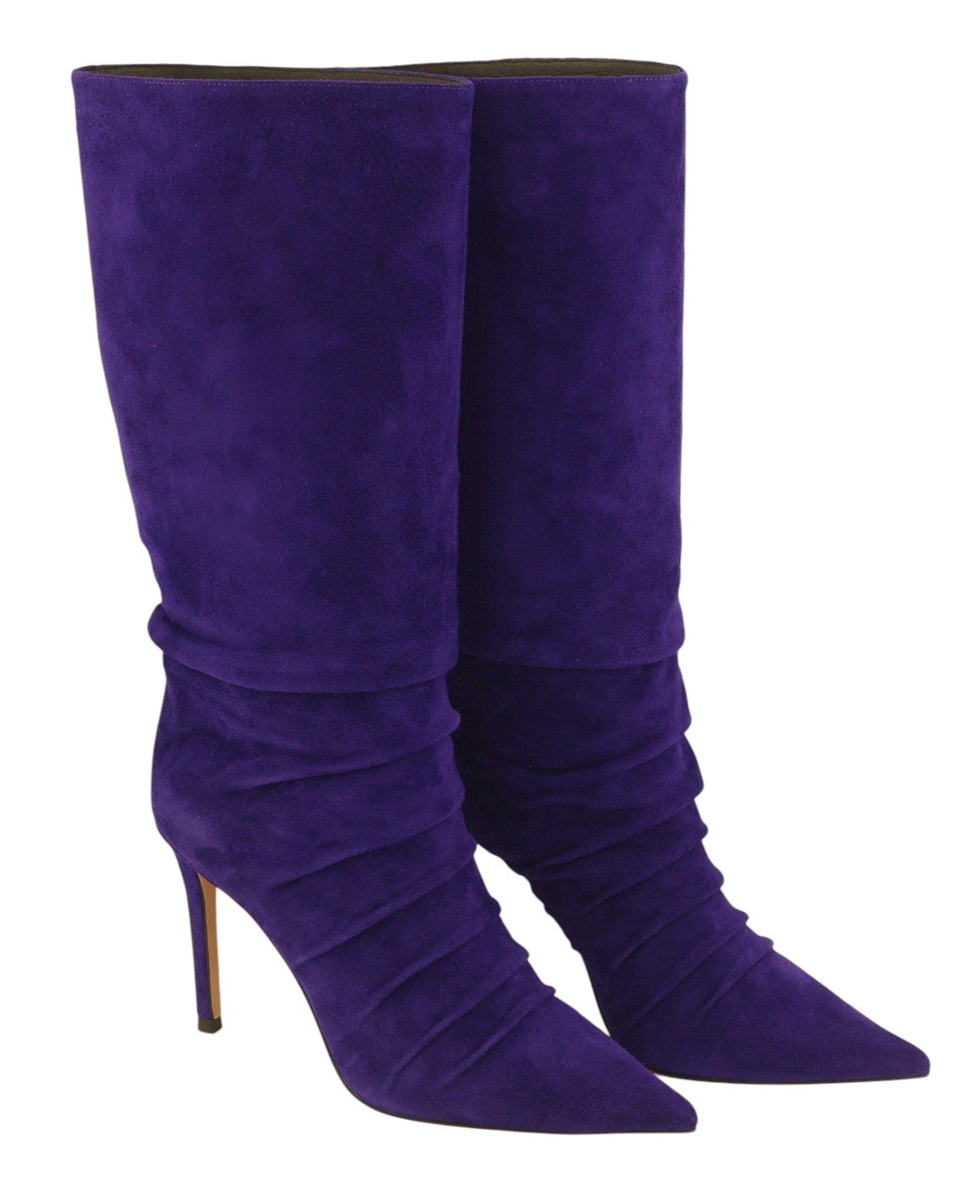 LOLA CRUZ Fayet Women Heels EU36 Blue Suede Leather Crinkled Effect RRP377