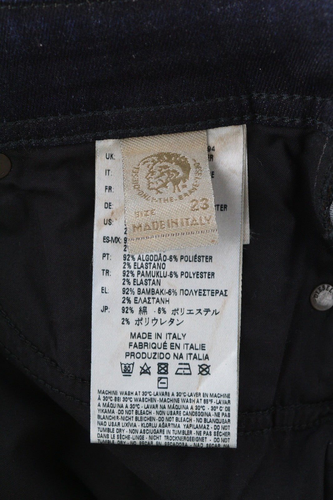 DIESEL D.N.A. Reen 0844T Women's Jeans W23/L30 Straight Regular RRP200