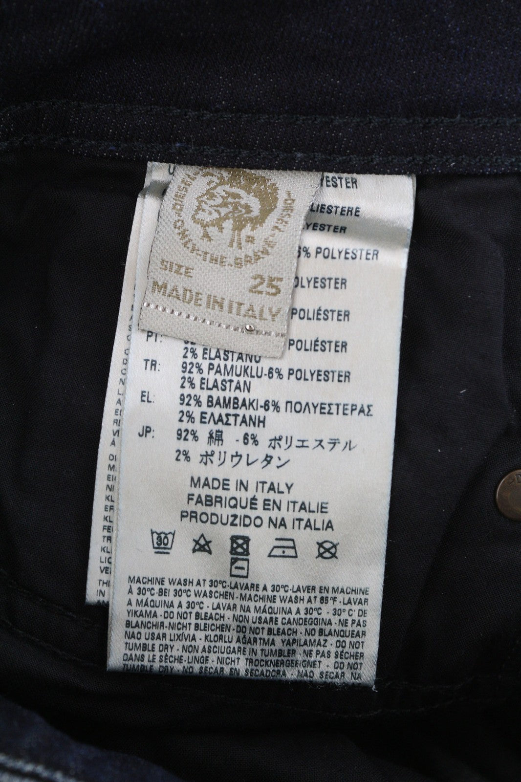 DIESEL D.N.A. Reen 0844T Women's Jeans W25/L32 Regular Straight Fit Blue RRP200