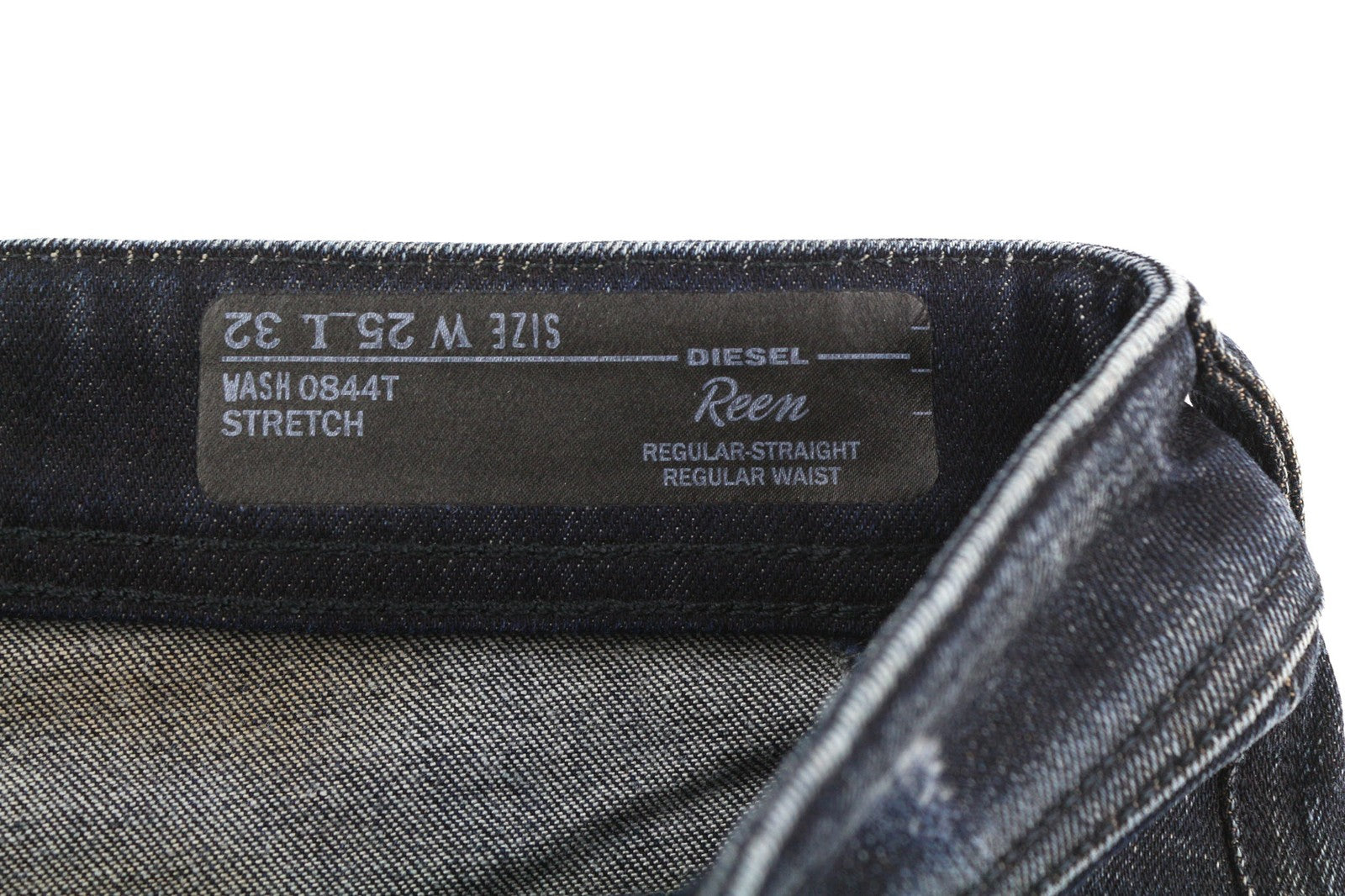 DIESEL D.N.A. Reen 0844T Women's Jeans W25/L32 Regular Straight Fit Blue RRP200