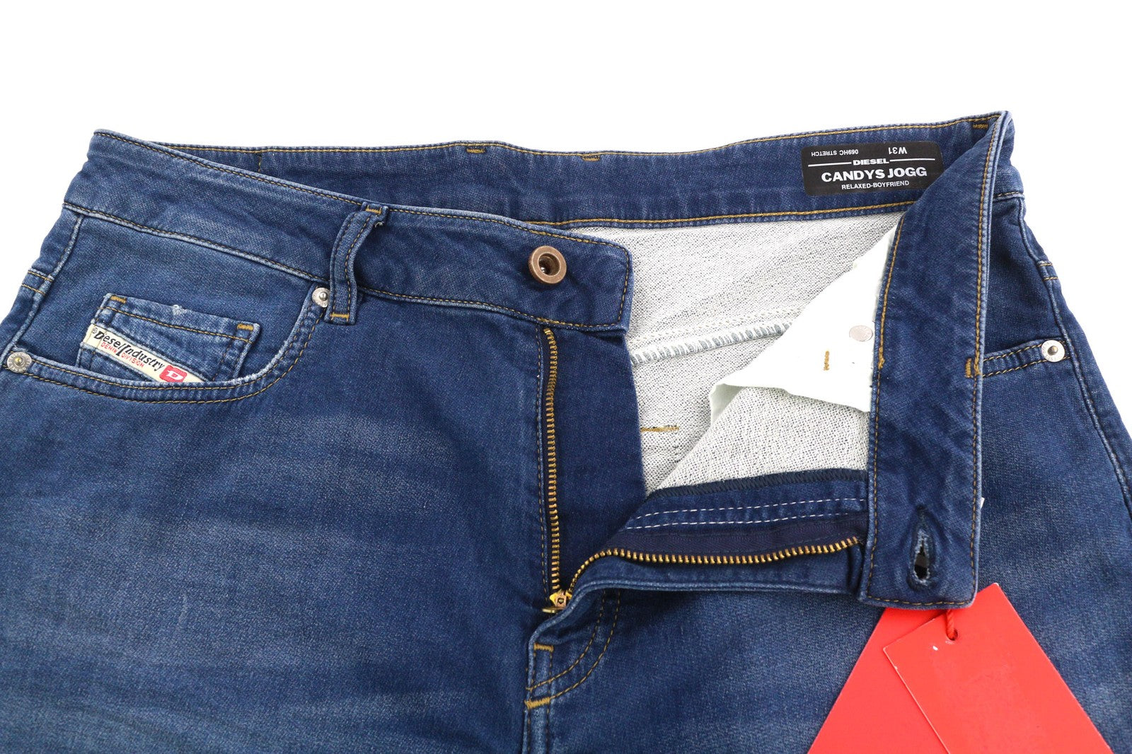 DIESEL Candys Jogg 069HC Women's Jeans W31 Relaxed Boyfriend Washed RRP200