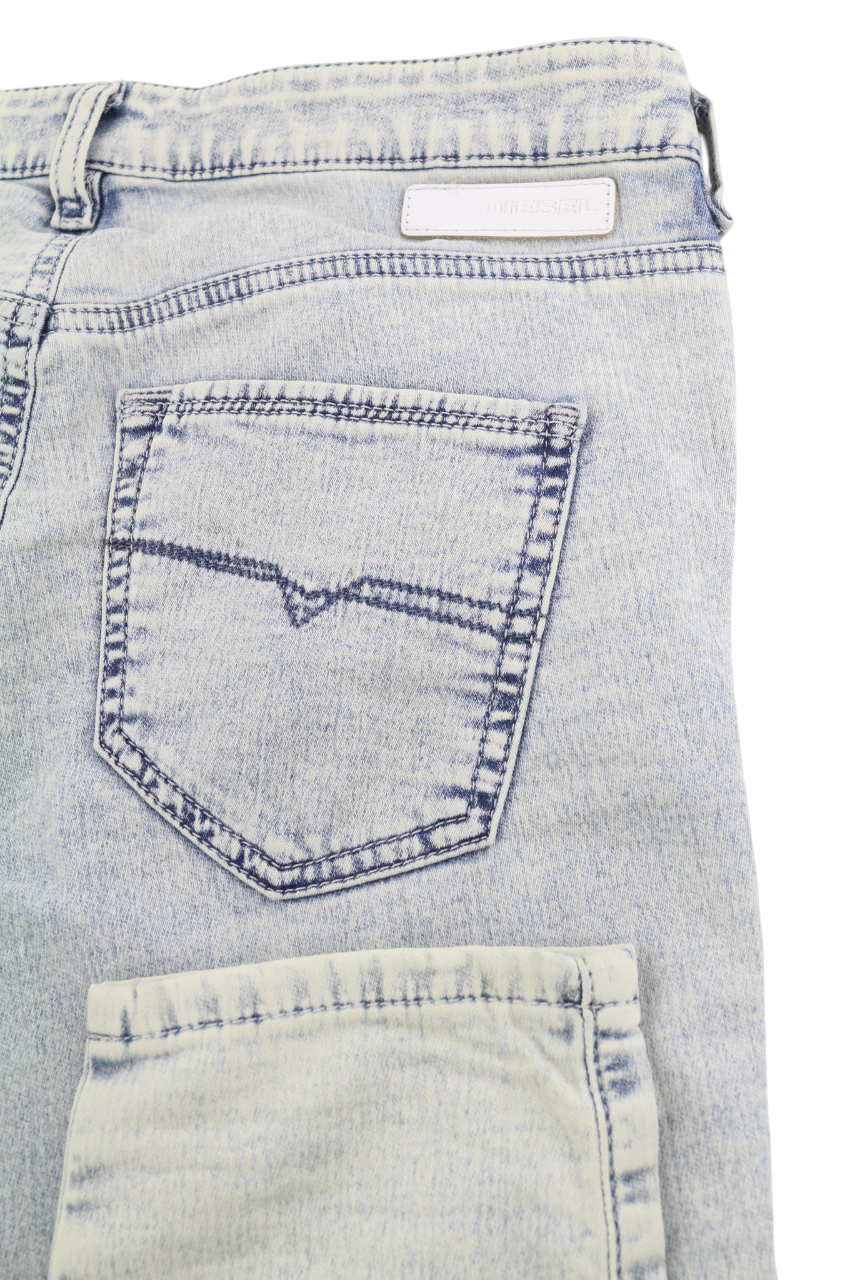 DIESEL Doris-Ne 0672C Women's Jeans W27 Jogg Sweat Denim Skinny Blue RRP210