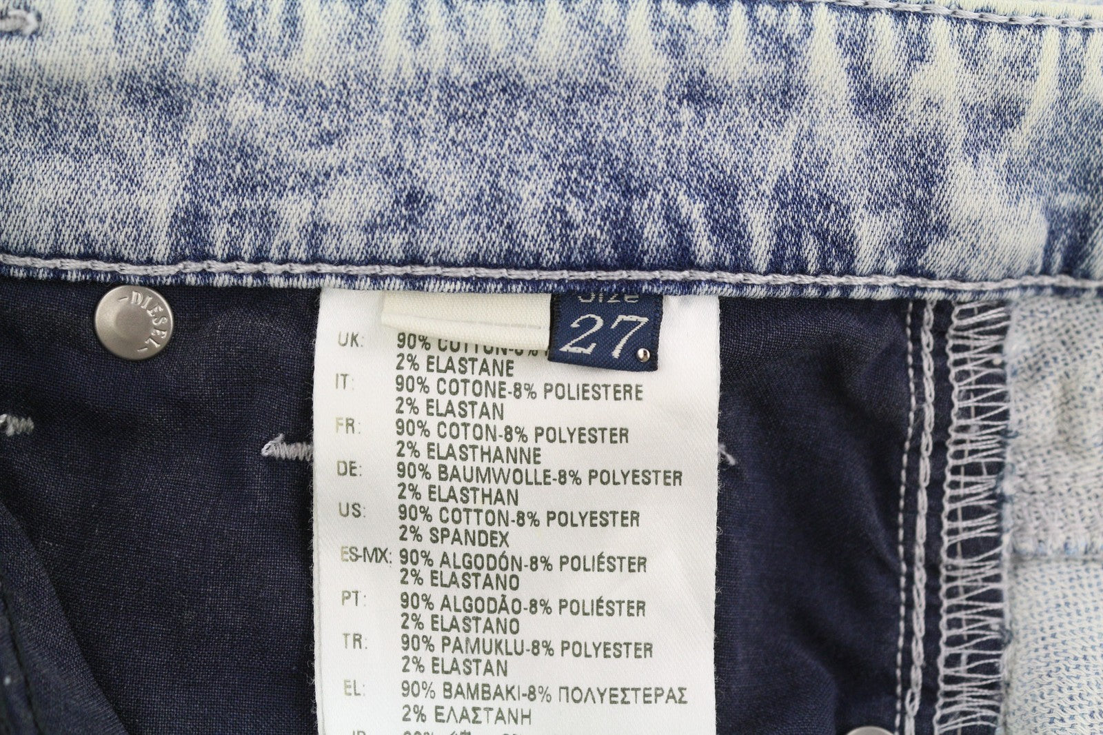 DIESEL Doris-Ne 0672C Women's Jeans W27 Jogg Sweat Denim Skinny Blue RRP210