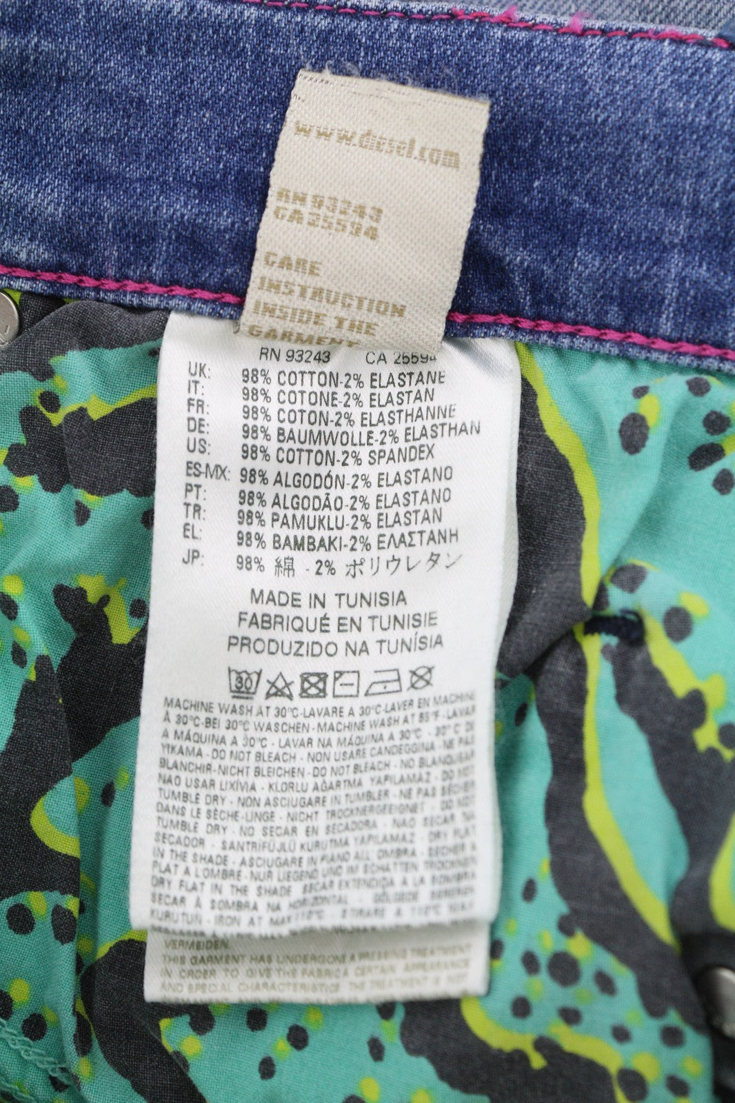 DIESEL Grupee Ankle-C 0681L Women's Jeans W26/L30 Slim Skinny Low Waist Ankle