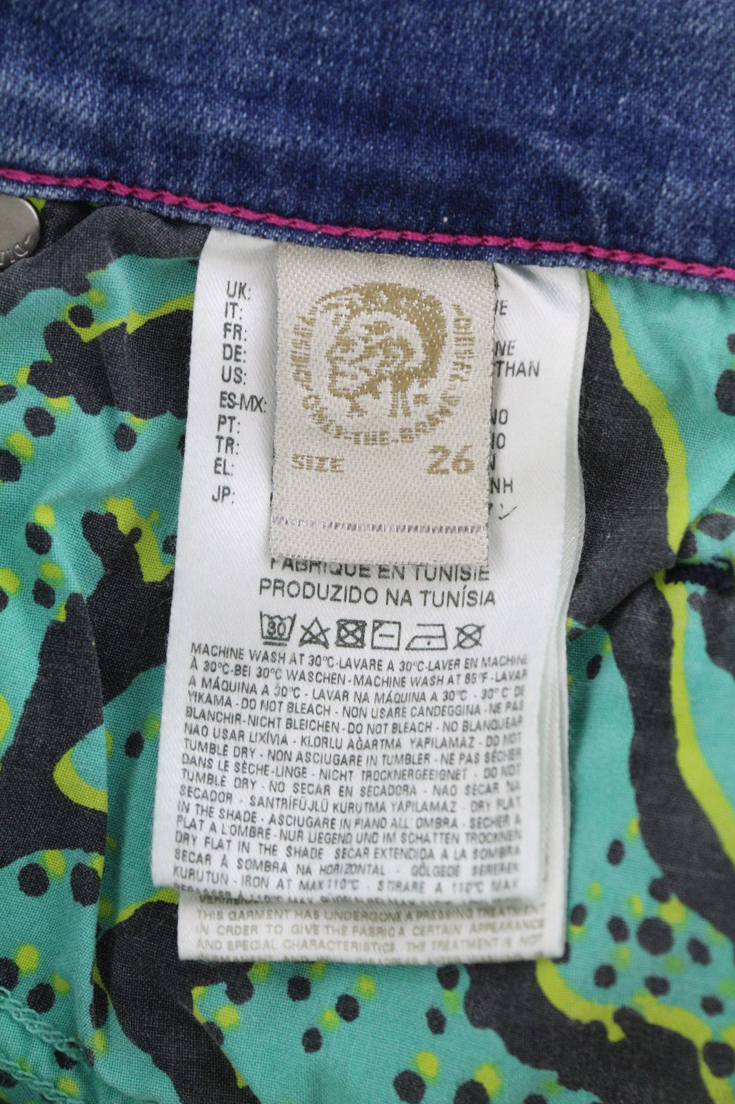 DIESEL Grupee Ankle-C 0681L Women's Jeans W26/L30 Slim Skinny Low Waist Ankle