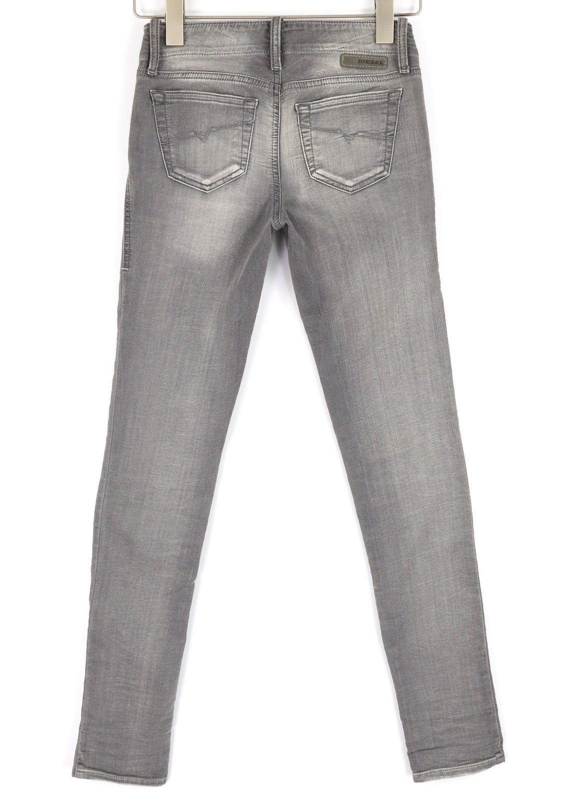 DIESEL Grupee-Ne 0830Q Women's Jeans W23 Jogg Sweat Skinny Washed Grey Fit