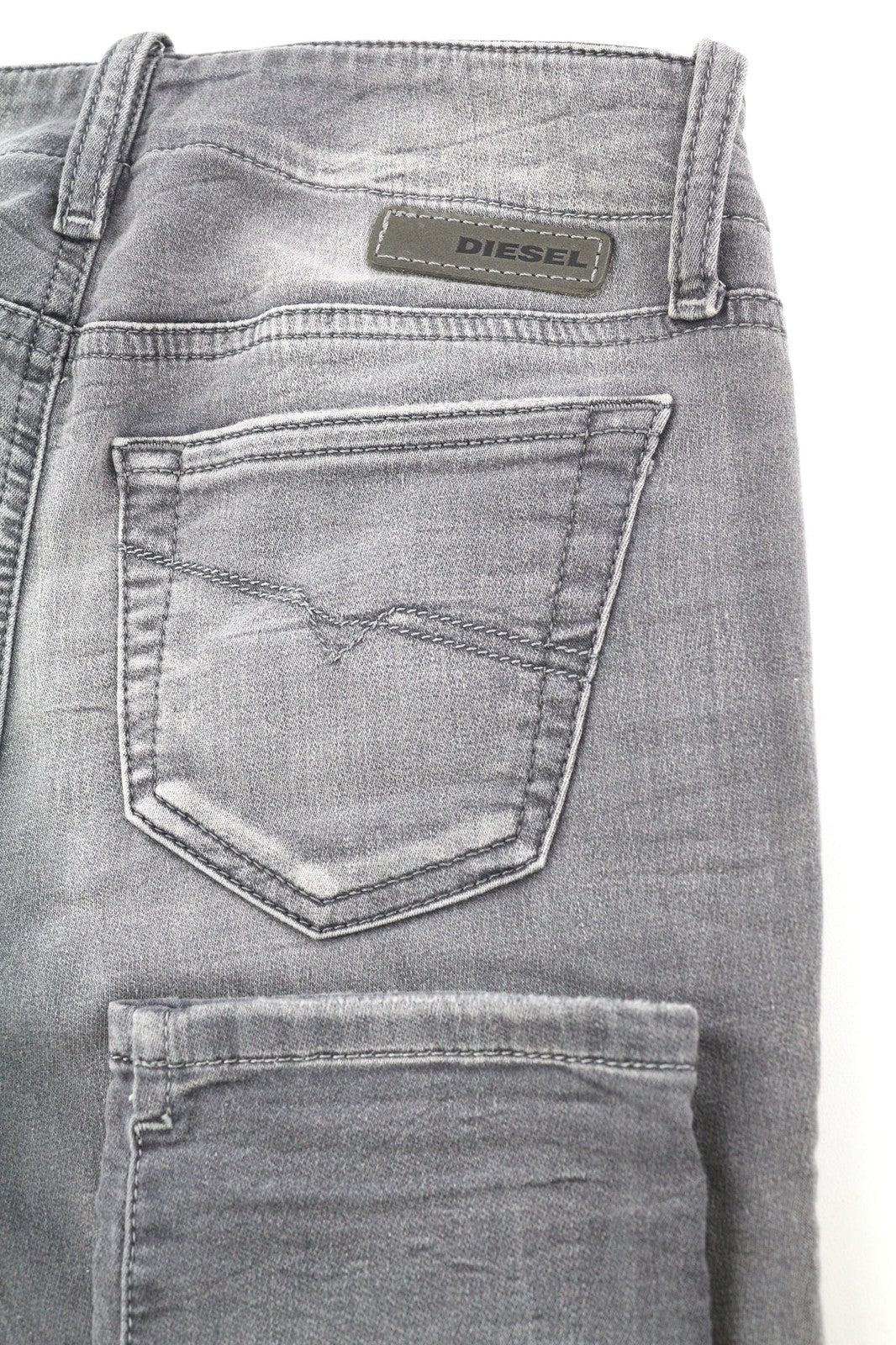 DIESEL Grupee-Ne 0830Q Women's Jeans W23 Jogg Sweat Skinny Washed Grey Fit