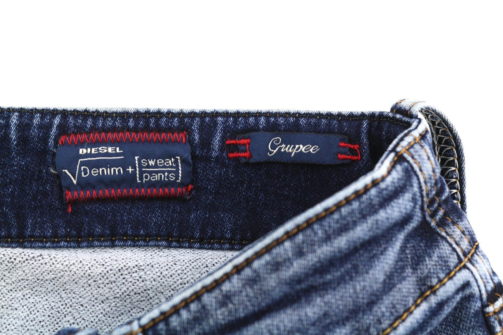 DIESEL Grupee-Ne 0604Z Women's Jeans W23 Jogg Sweat Skinny Washed Blue RRP250