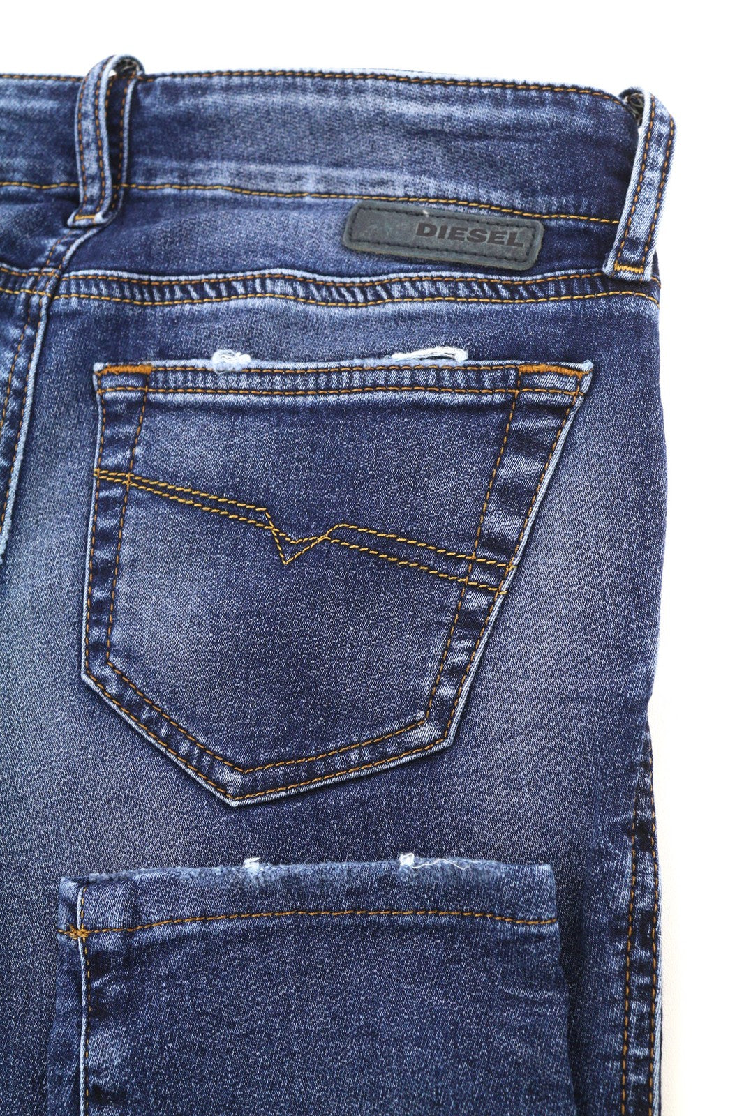 DIESEL Grupee-Ne 0604Z Women's Jeans W23 Jogg Sweat Skinny Washed Logo RRP250