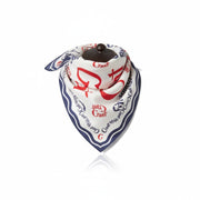 GANT Cotton Bandana Women Scarf OS Persian Blue All-Over Print Lightweight