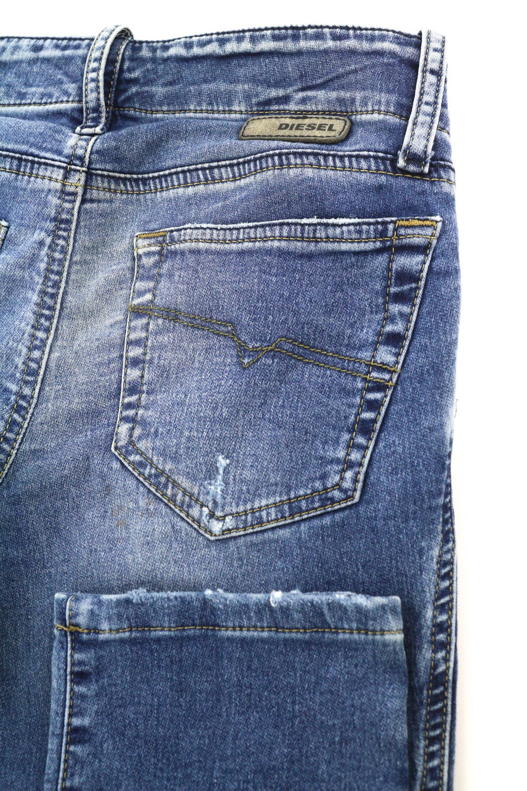 DIESEL Grupee-Ne 0607U Women's Jeans W23 Jogg Sweat Skinny Washed RRP250