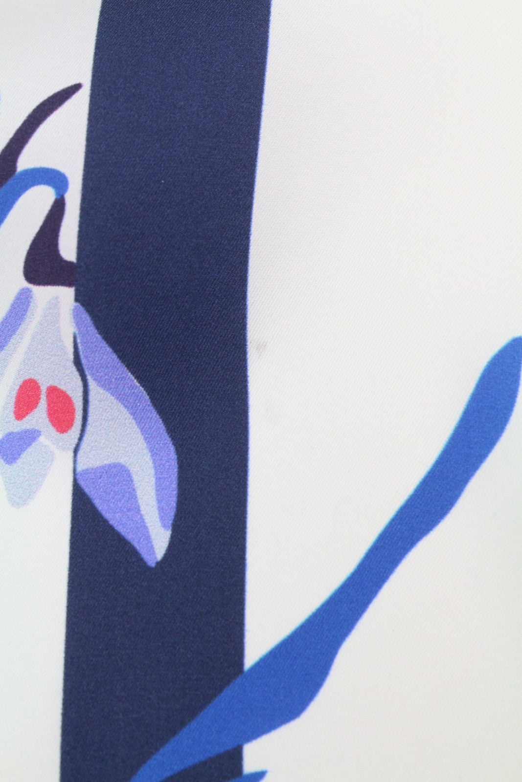 GANT Striped Snowdrop Silk Women Scarf OS Persian Blue Patterned Lightweight