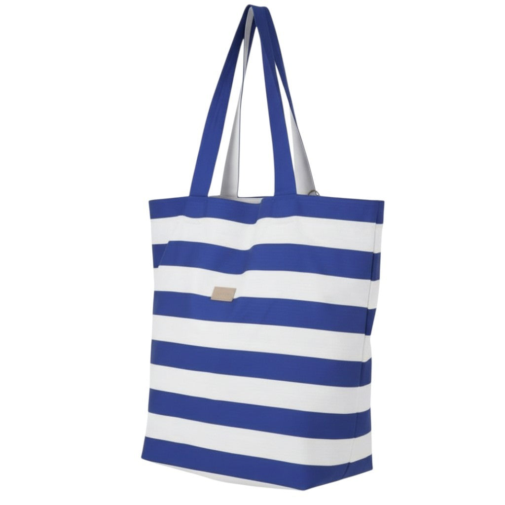 GANT UV Stripe Women Bag OS Yankee Blue White Beach Shopper Tote