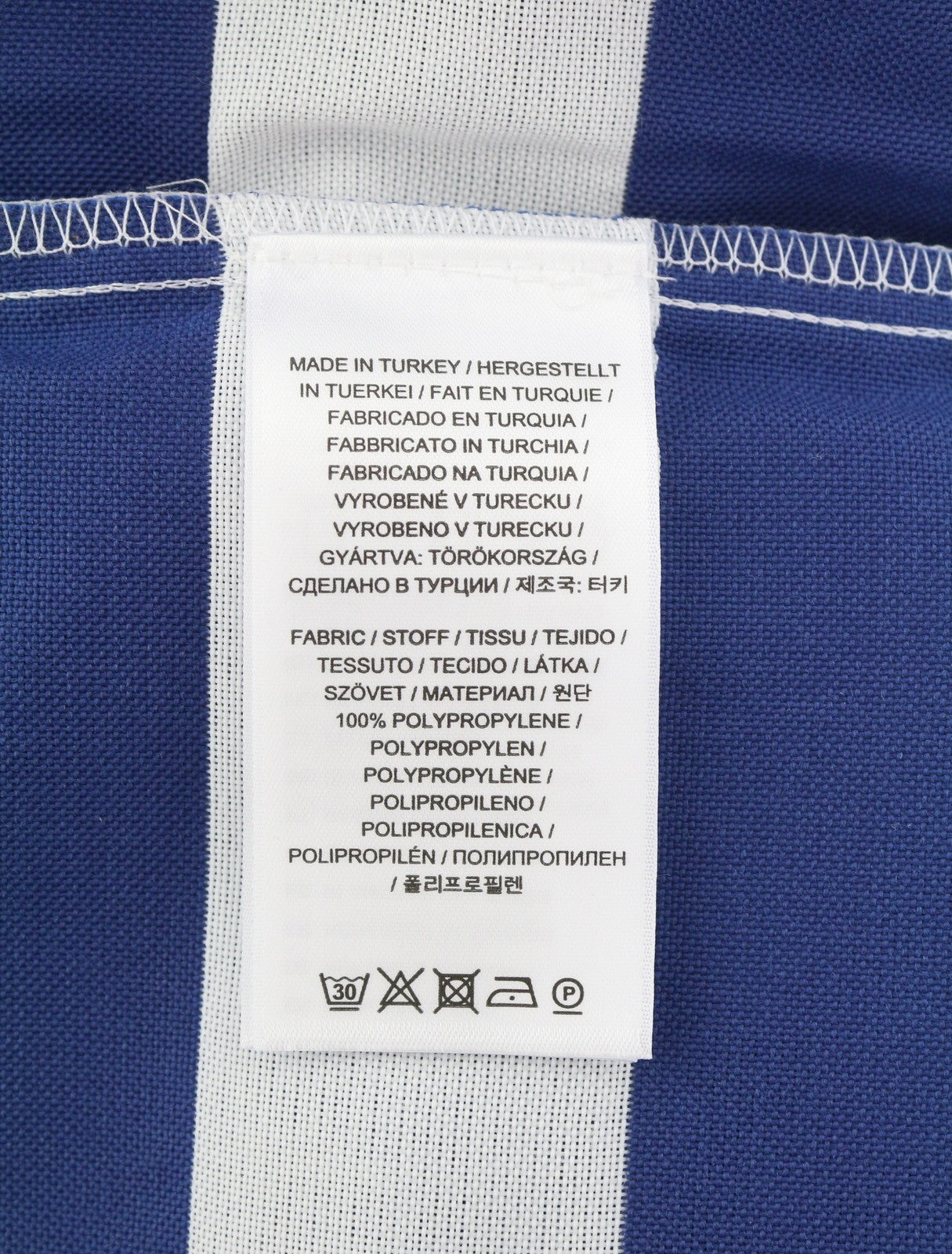 GANT UV Stripe Women Bag OS Yankee Blue White Beach Shopper Tote