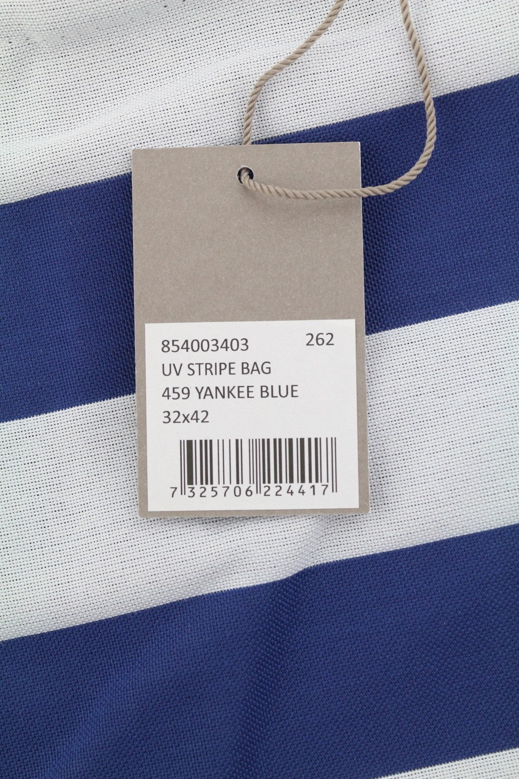 GANT UV Stripe Women Bag OS Yankee Blue White Beach Shopper Tote