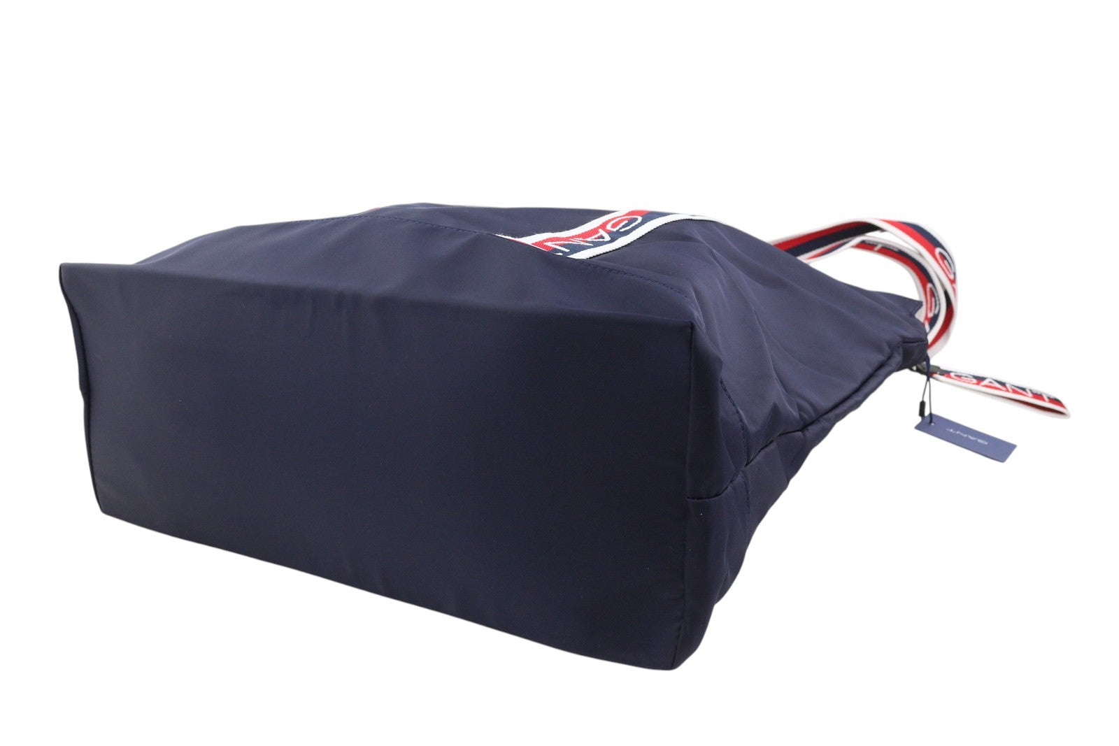 GANT Logo Shopper Women Bag OS Evening Blue Zip Top Inner Pocket Leather Logo