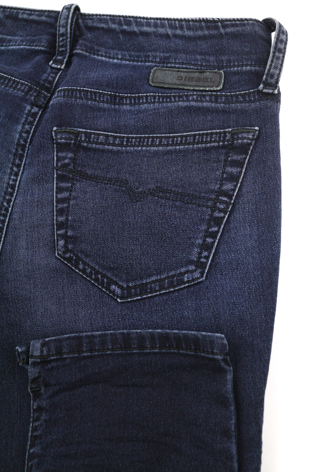 DIESEL Grupee-Ne 0842W Women's Jeans W25 Jogg Sweat Skinny Washed Blue Stretch