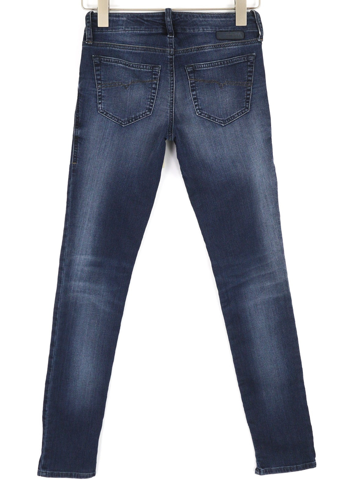 DIESEL Grupee-Ne 0848K Women's Jeans W23 Jogg Sweat Skinny Washed Blue Denim