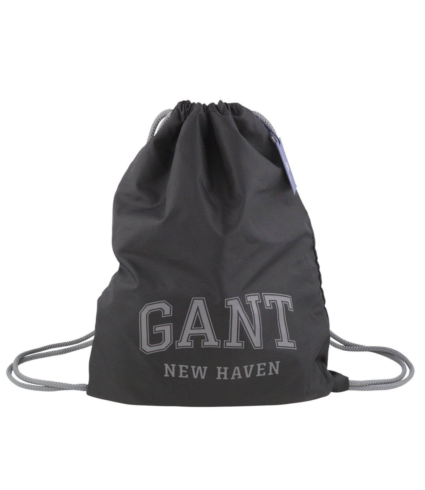 GANT Gym Sack Men Bag OS Black Front Logo Lightweight Sports Backpack