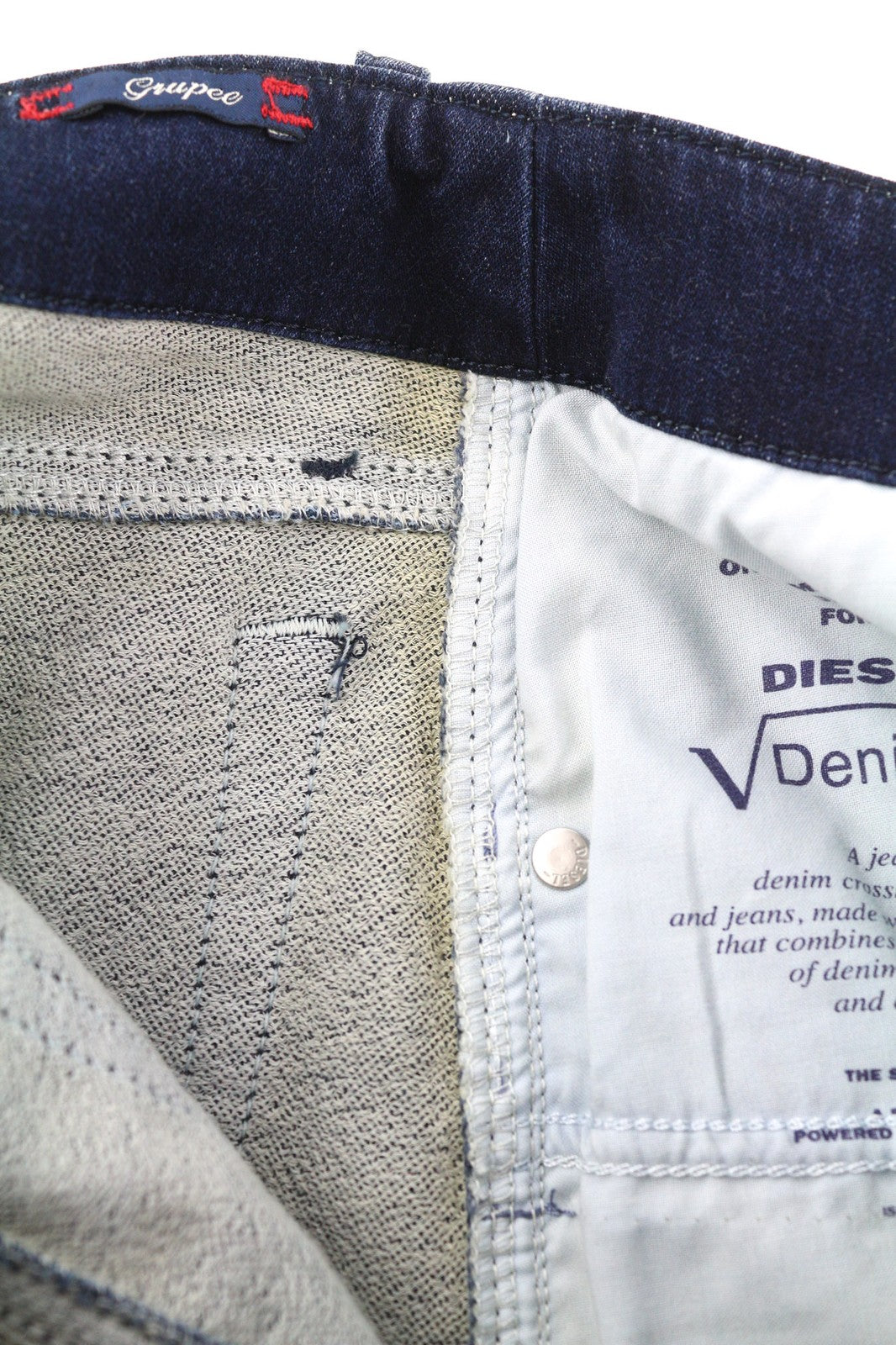 DIESEL Grupee-Ne 0662K Women's Jeans W23 Jogg Sweat Skinny Washed RRP250