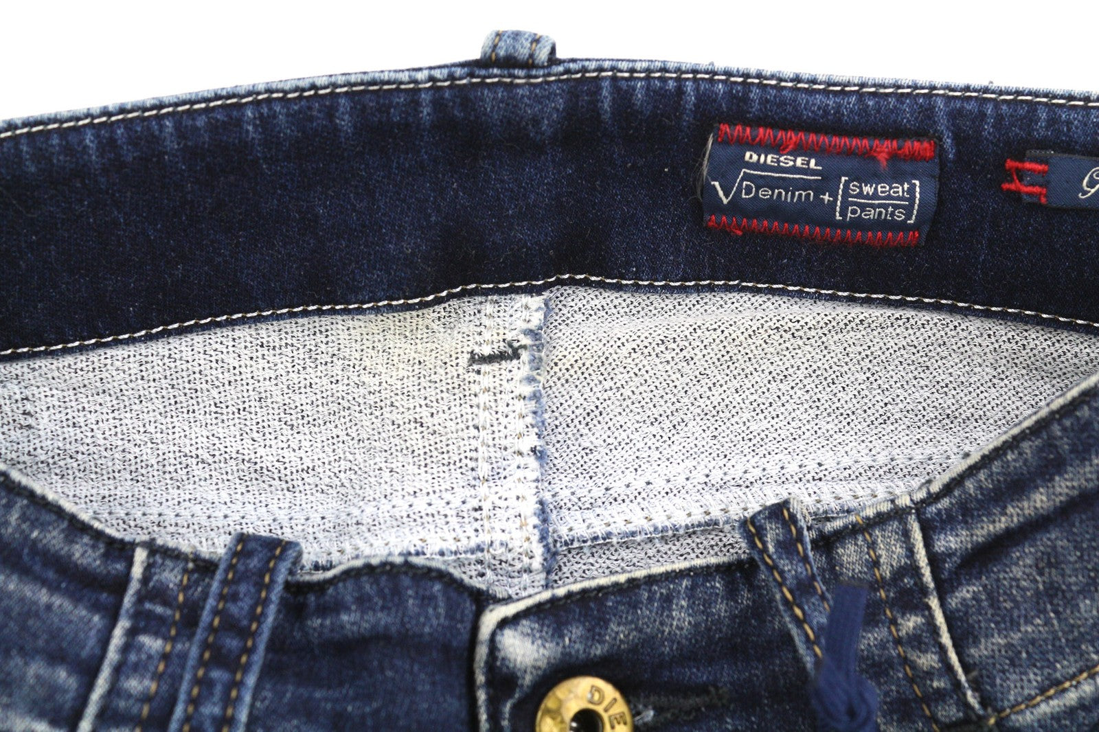 DIESEL Grupee-Ne 0607U Women's Jeans W23 Jogg Sweat Skinny Blue Stretch RRP250