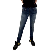 DIESEL Grupee-Ne 0666W Women's Jeans W25 Jogg Sweat Skinny Washed Blue Look