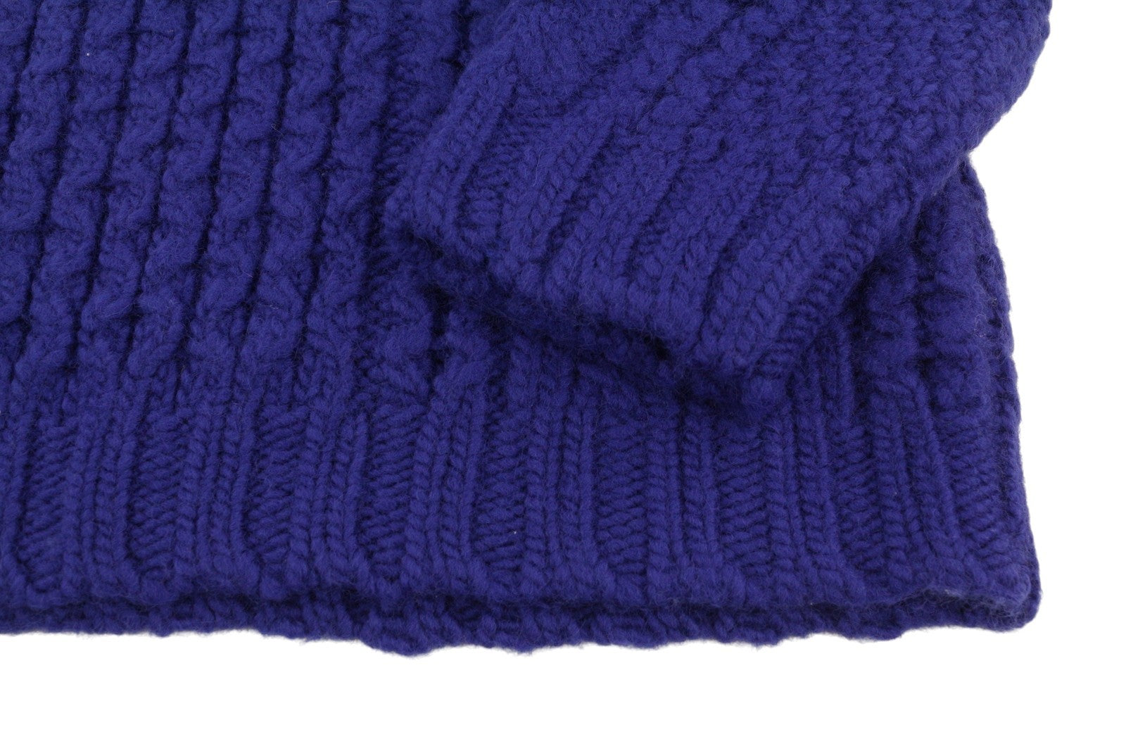 R13 Aran Sweater Women Dress S Blue Wool Cable-Knit Thick Long Sleeve RRP855