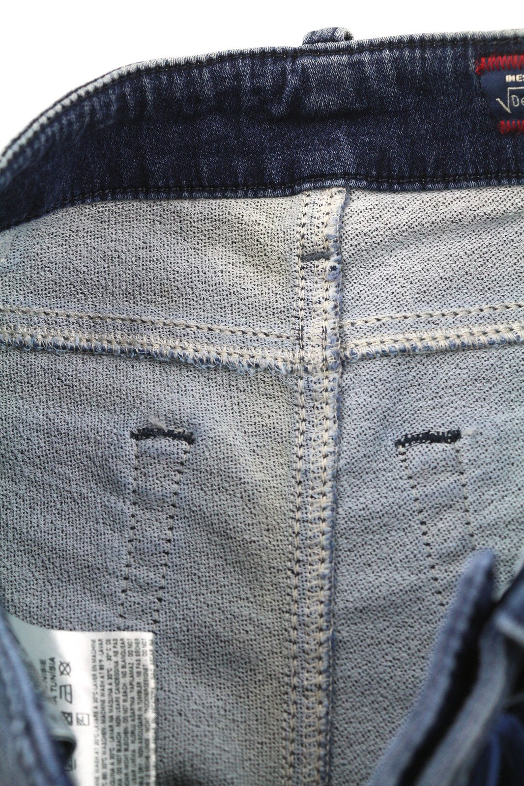 DIESEL Grupee-Ne 0662L Women's Jeans W23 Jogg Sweat Skinny Blue Washed RRP250