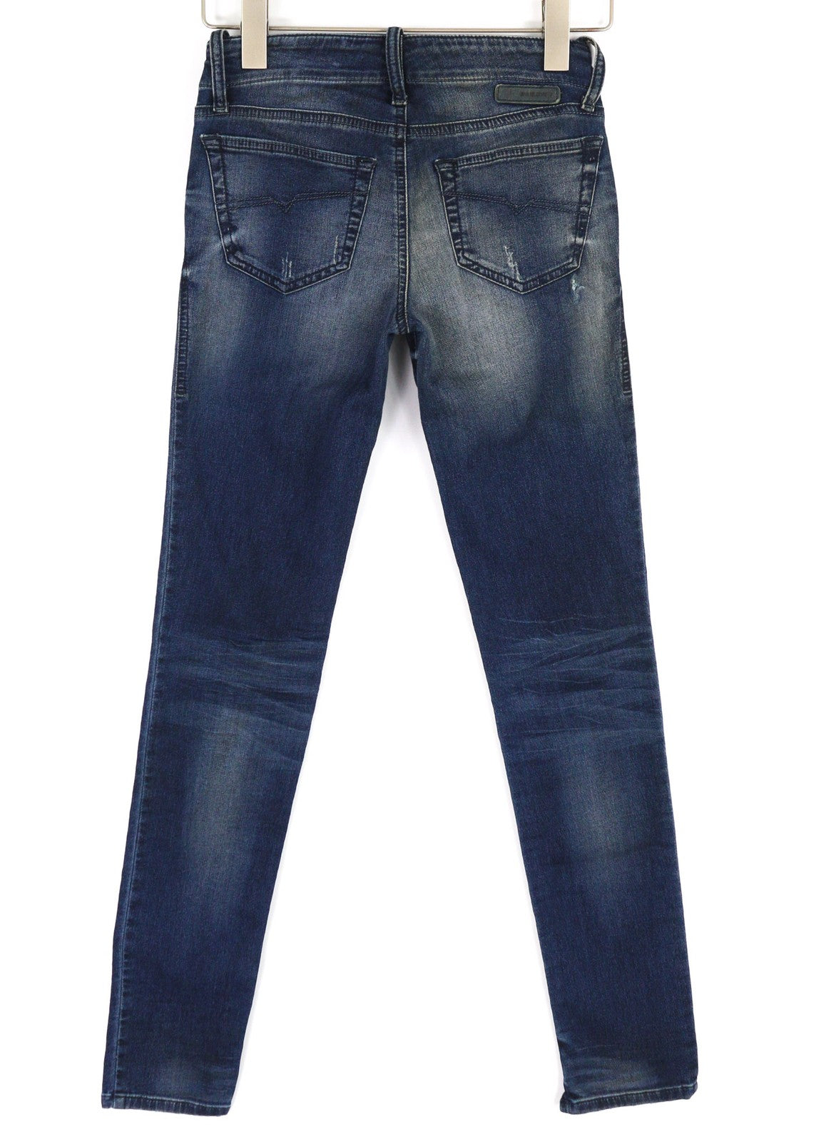 DIESEL Grupee-Ne 0662L Women's Jeans W23 Jogg Sweat Skinny Blue Washed RRP250