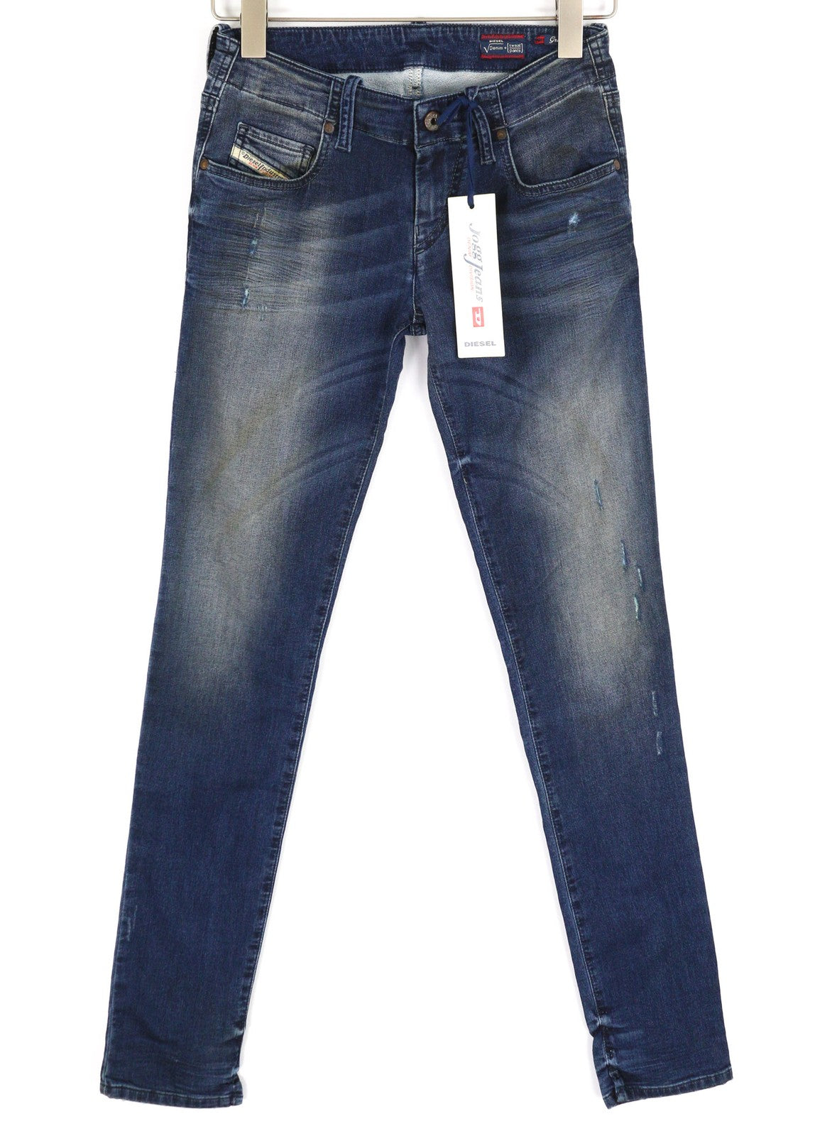 DIESEL Grupee-Ne 0662L Women's Jeans W25 Jogg Sweat Skinny Washed RRP250