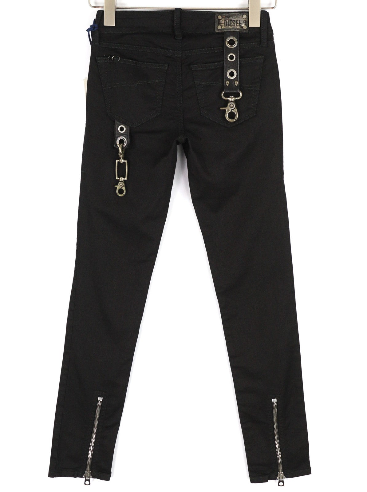 DIESEL Reboot-B-Grupee-Ne-B 0608S Women's Jeans W23 Jogg Sweat Black RRP280