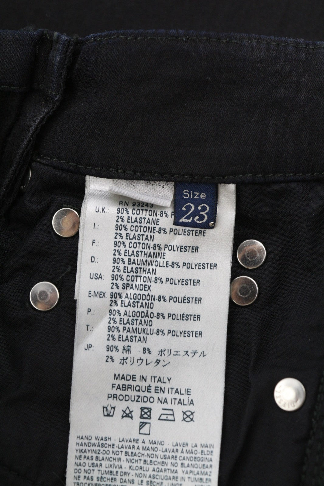 DIESEL Reboot-B-Grupee-Ne-B 0608S Women's Jeans W23 Jogg Sweat Black RRP280