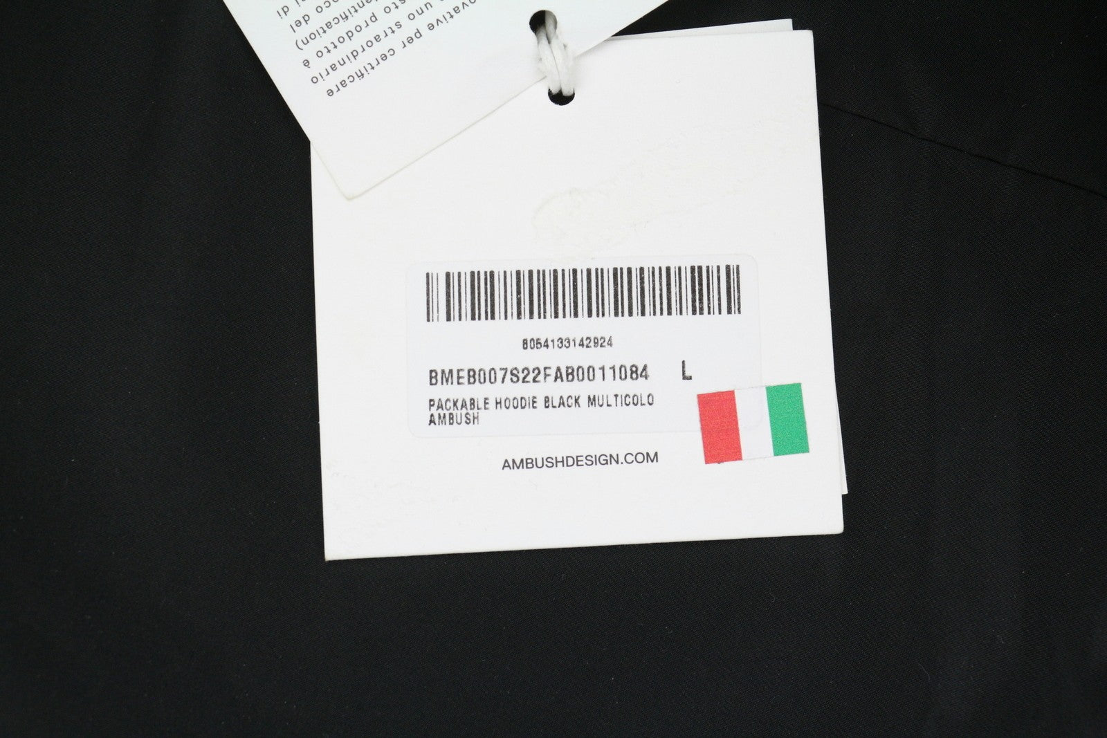 AMBUSH Packable Hoodie Men Jacket L Windbreaker Air Vent Lightweight RRP754