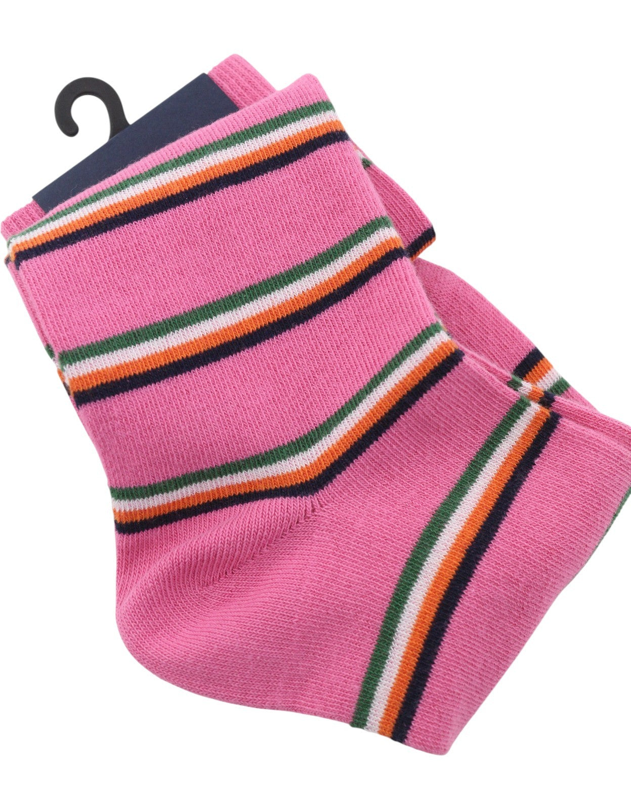 GANT 1 Pack Multi Stripe Women Socks OS Rapture Rose Tight-Knit Stretch Unisex