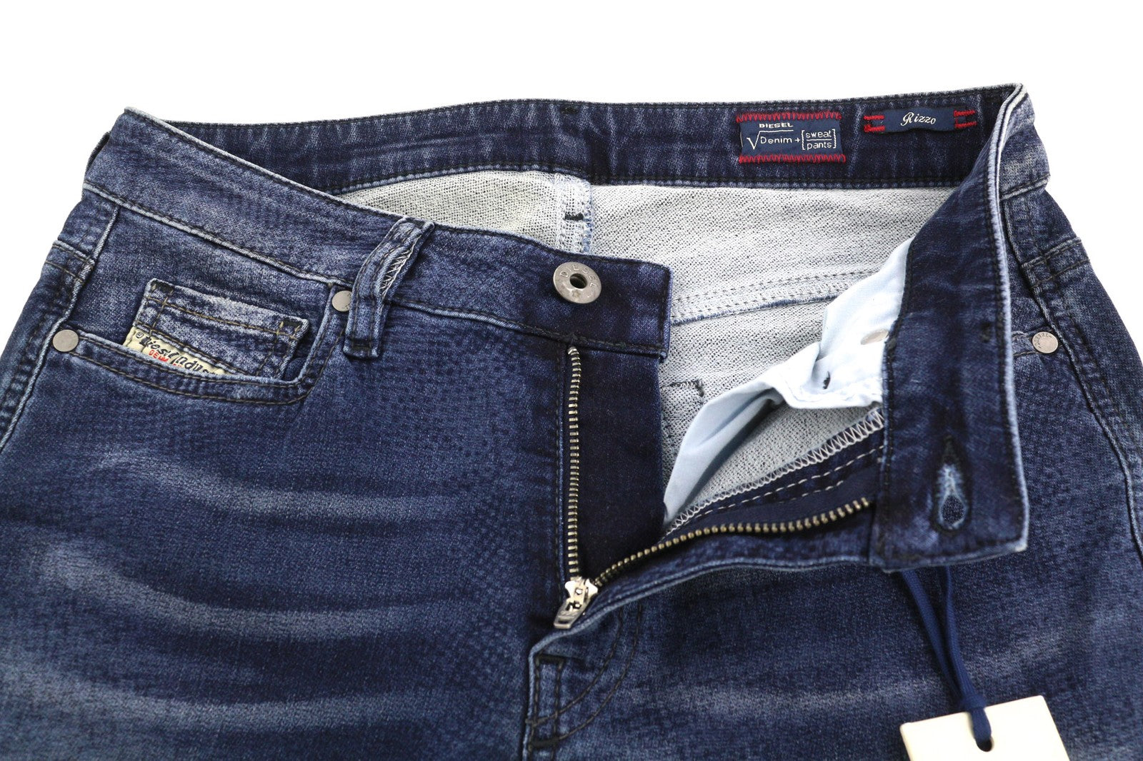 DIESEL Rizzo-Ne 0666W Women's Jeans W23 Jogg Distressed Ripped Blue RRP250