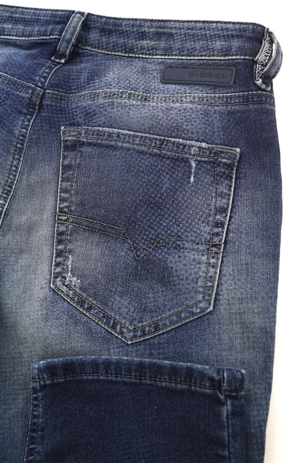 DIESEL Rizzo-Ne 0666W Women's Jeans W23 Jogg Distressed Ripped Blue RRP250