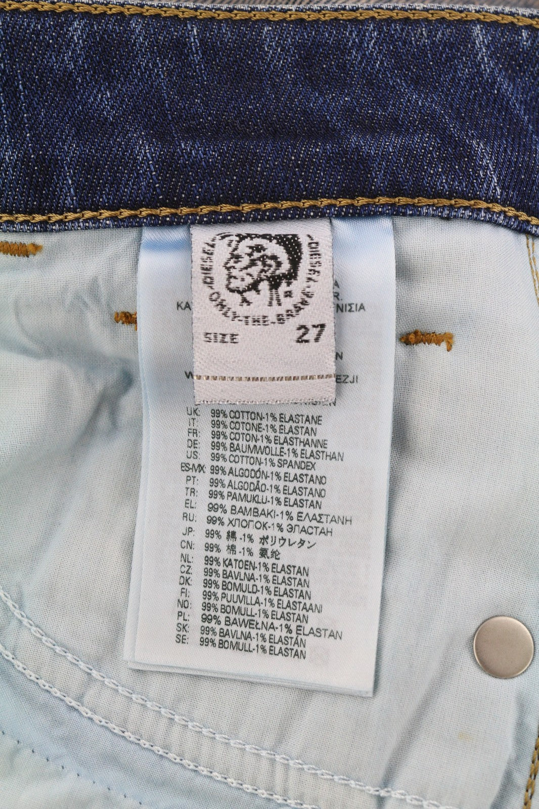 DIESEL D-Joy Z9A05 Women's Jeans W27/L32 Slim Stretch Blue Washed RRP195