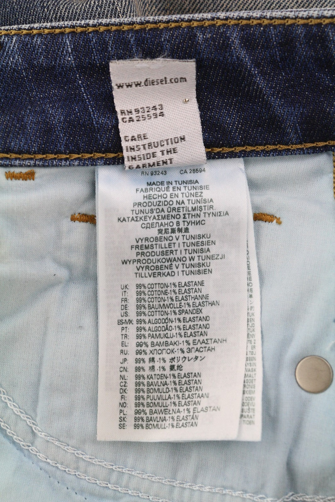 DIESEL D-Joy Z9A05 Women's Jeans W26/L32 Slim Stretch Blue Washed RRP195