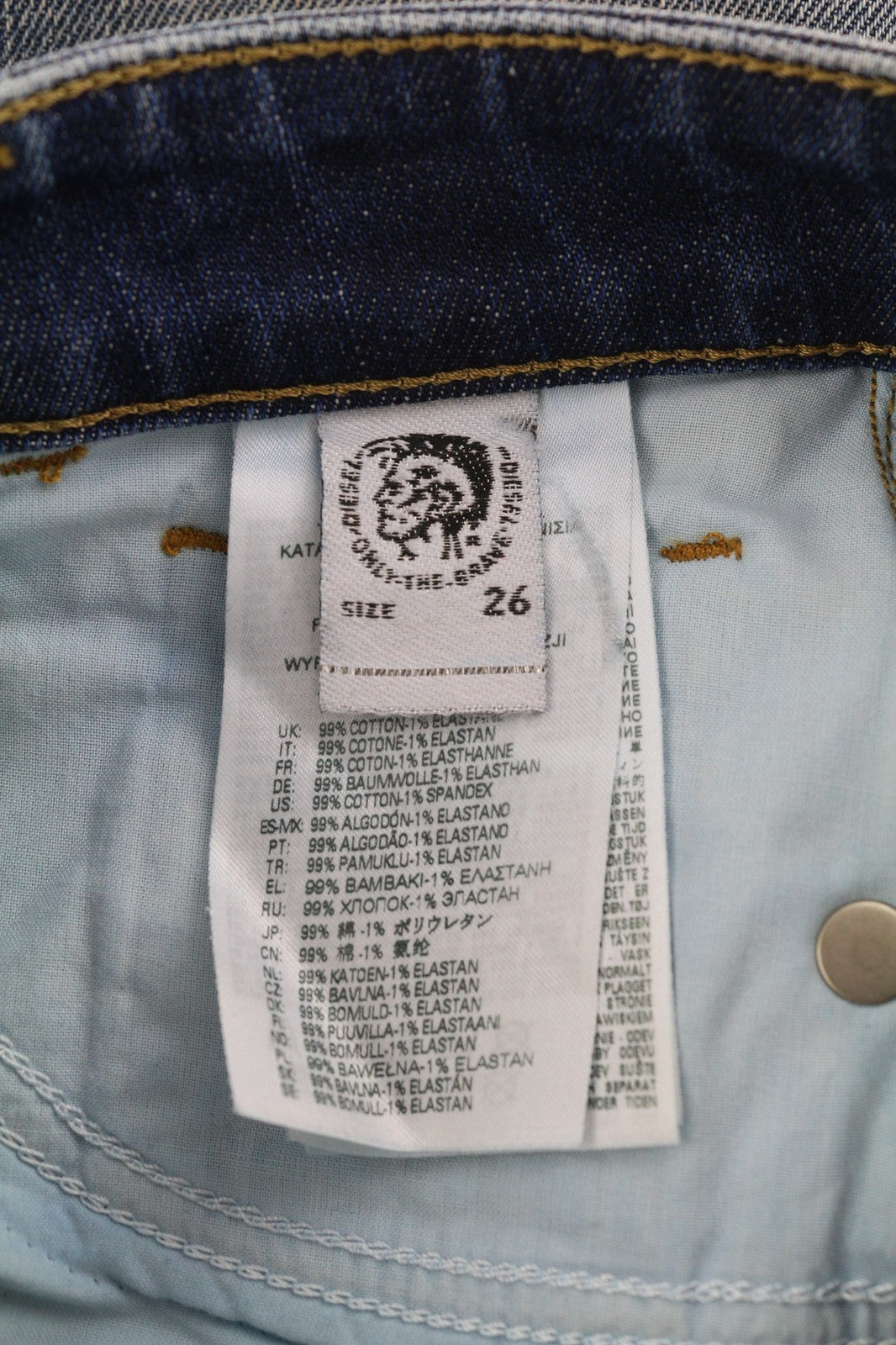 DIESEL D-Joy Z9A05 Women's Jeans W26/L32 Slim Stretch Washed Branded RRP195