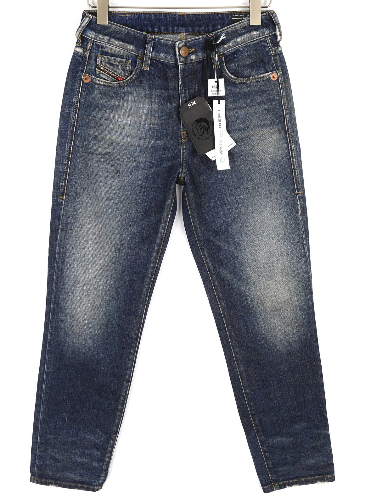 DIESEL D-Joy Z9A05 Women's Jeans W28/L32 Slim Stretch Blue Washed Regular Rise