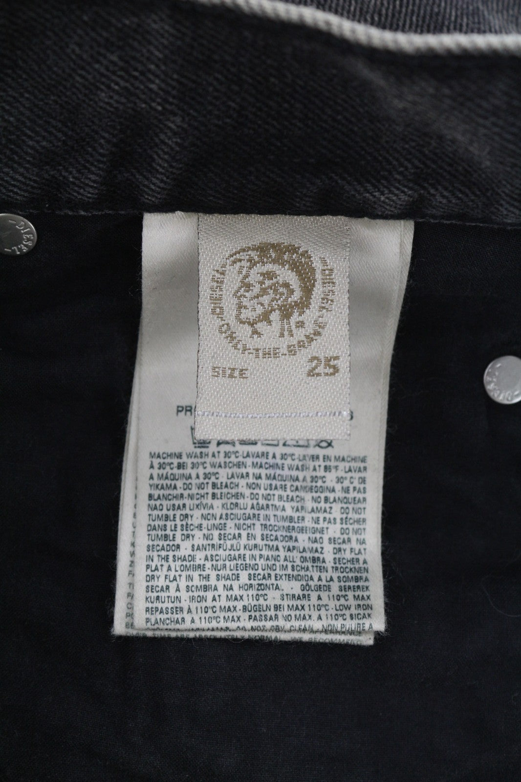 DIESEL Ceendhy 0859G Women's Jeans W25/L32 Straight Regular Faded RRP200